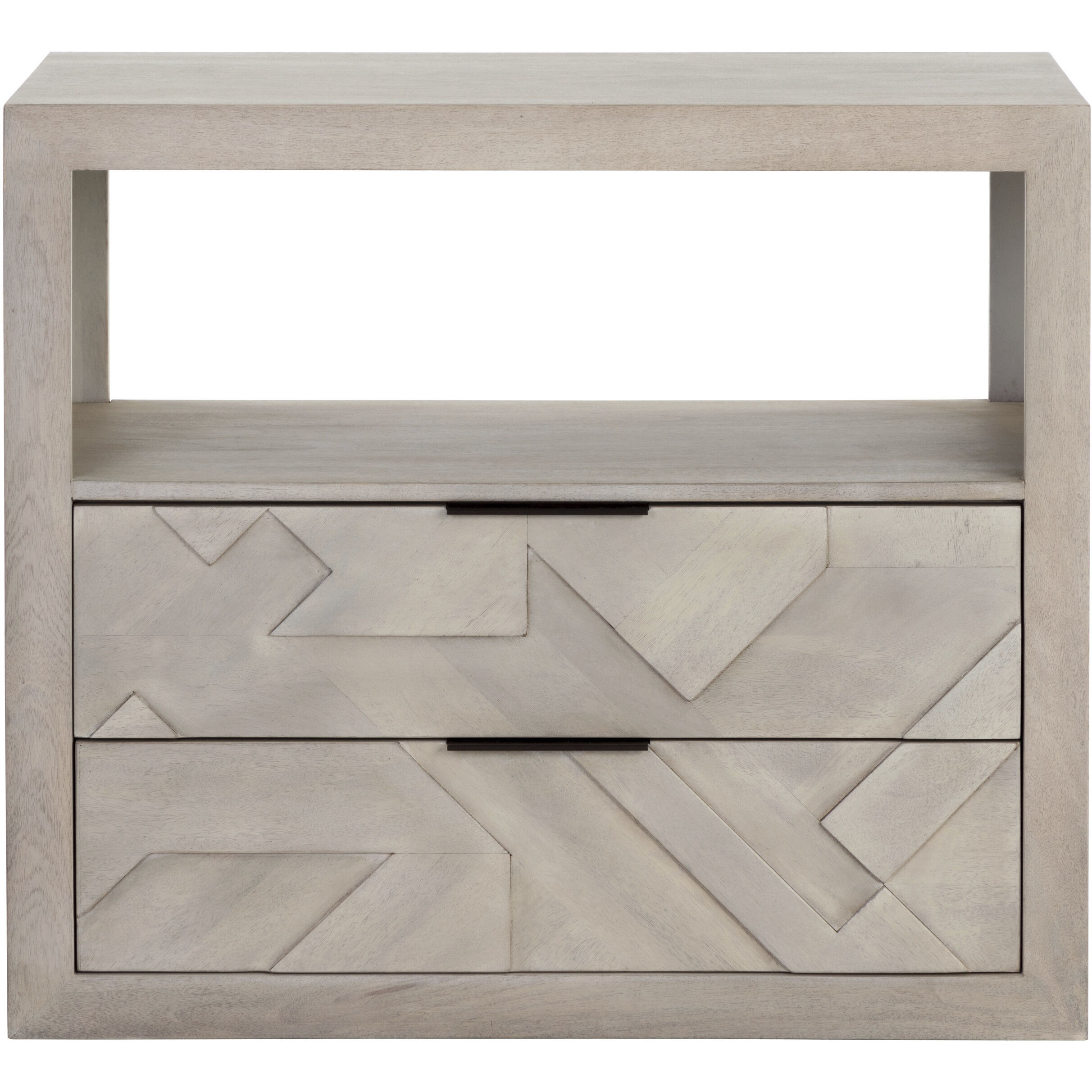 Lisboa 32 X 28 inch Light Grey Night Stand